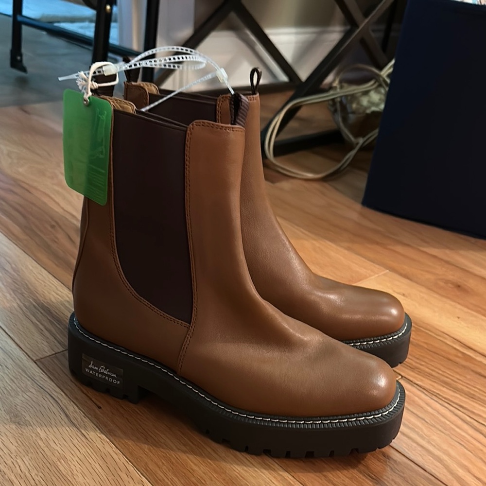 Sam Edelman Brown Leather Chelsea Boots